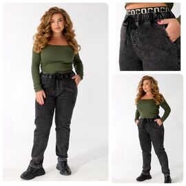 Джинси жіночі утеплені 206 grey р.32-42 "Lady N" недорого оптом від прямого постачальника