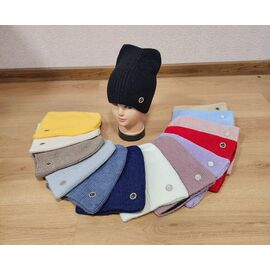 Шапка зимова жіноча SV916 mix р.58-60 "WHITE" недорого оптом від прямого постачальника