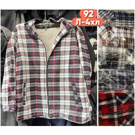 Сорочка чоловіча з довгим рукавом на хутрі розмір L-4XL (мікс кв) "STELLA" недорого від прямого постачальника