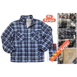 Сорочка чоловіча з довгим рукавом на хутрі розмір L-4XL (мікс кв) "STELLA" недорого від прямого постачальника