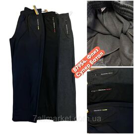 Спортивні штани чоловічі, прямые/батал на флісі розміри 4XL-9XL (мікс кв) "STELLA" недорого від прямого постачальника
