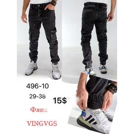 Джинси чоловічі 496-10 black р.29-38 "God Baron" недорого оптом від прямого постачальника