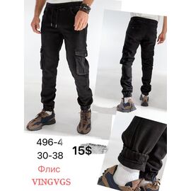Джинси чоловічі 496-4 black р.30-38 "God Baron" недорого оптом від прямого постачальника