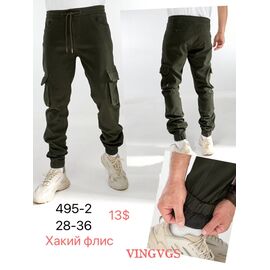 Фотография Джинсы мужские 495-2 khaki р.28-36 "God Baron" недорого оптом от прямого поставщика