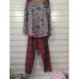 Піжама тепла жіноча A184 red р.50-60 "Akvarel" недорого оптом від прямого постачальника