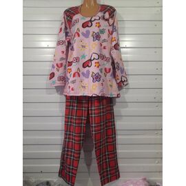 Піжама тепла жіноча A185 pink р.50-60 "Akvarel" недорого оптом від прямого постачальника