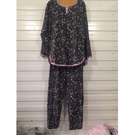 Халат жіночий A181 black р.50-60 "Akvarel" недорого оптом від прямого постачальника