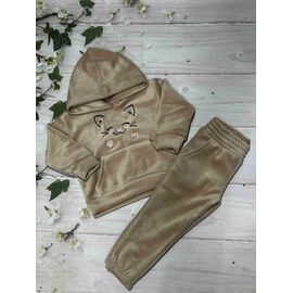 Фотография Костюм детский спортивный тёплый на девочку 1056 beige р.92-116 "Marimaks" недорого оптом от прямого поставщика