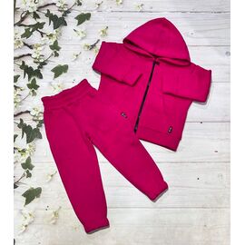 Костюм дитячий спортивний теплий на дівчинку 1001 fuchsia р.98-116 "Marimaks" недорого оптом від прямого постачальника