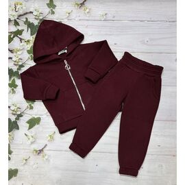 Костюм дитячий спортивний теплий на дівчинку 167 wine р.98-116 "Marimaks" недорого оптом від прямого постачальника