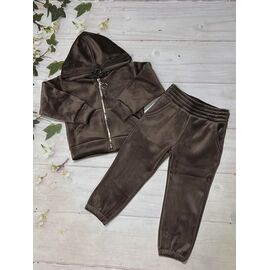 Костюм дитячий спортивний теплий на дівчинку 208 brown р.92-116 "Marimaks" недорого оптом від прямого постачальника