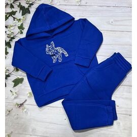 Костюм дитячий спортивний теплий на дівчинку 981 blue р.122-140 "Marimaks" недорого оптом від прямого постачальника