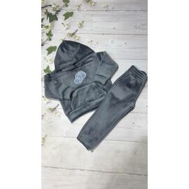 Костюм дитячий спортивний теплий на дівчинку 1057 grey р.92-116 "Marimaks" недорого оптом від прямого постачальника