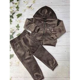 Костюм дитячий спортивний теплий на дівчинку 1058 brown р.92-116 "Marimaks" недорого оптом від прямого постачальника