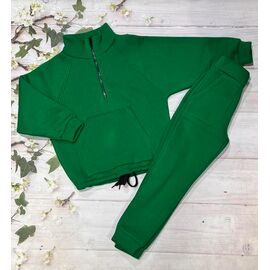 Костюм дитячий спортивний теплий на дівчинку 1009 green р.128-146 "Marimaks" недорого оптом від прямого постачальника