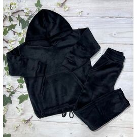 Костюм дитячий спортивний теплий на дівчинку 118 black р.128-146 "Marimaks" недорого оптом від прямого постачальника