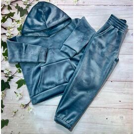 Костюм дитячий спортивний теплий на дівчинку 177 l.blue р.122-140 "Marimaks" недорого оптом від прямого постачальника