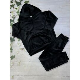 Костюм дитячий спортивний теплий на дівчинку 209 black р.128-146 "Marimaks" недорого оптом від прямого постачальника