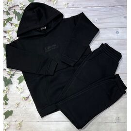 Костюм дитячий спортивний теплий на дівчинку 1006 black р.146-164 "Marimaks" недорого оптом від прямого постачальника