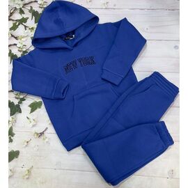 Костюм дитячий спортивний теплий на дівчинку 1008 blue р.146-164 "Marimaks" недорого оптом від прямого постачальника