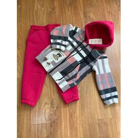 Костюм дитячий спортивний теплий на дівчинку 254-2 fuchsia р.104-128 "RSV" недорого оптом від прямого постачальника