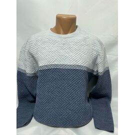 Фотография Свитер мужской SB1235 blue р.3XL-5XL "Sabihina" недорого оптом от прямого поставщика