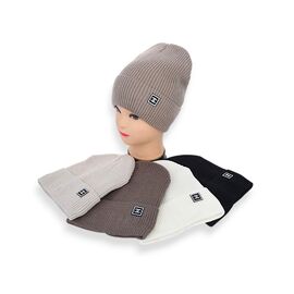 Шапка зимова жіноча SW041-6 на флісі mix р.56-60 "Angelica" недорого оптом від прямого постачальника