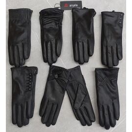 Рукавички жіночі утеплені AN12 black р.6.5-8.5 "Anjela" недорого оптом від прямого постачальника