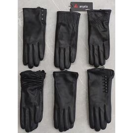 Рукавички жіночі утеплені AN13 black р.6.5-8.5 "Anjela" недорого оптом від прямого постачальника