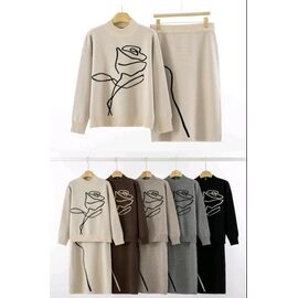 Костюм жіночий 8056 black р.48-52 "Emsweekis" недорого оптом від прямого постачальника