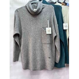 Светр жіночий E714 grey р.54-58 "Emsweekis" недорого оптом від прямого постачальника