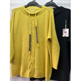 Фотография Свитер женский E720 yellow р.54-58 "Emsweekis" недорого оптом от прямого поставщика