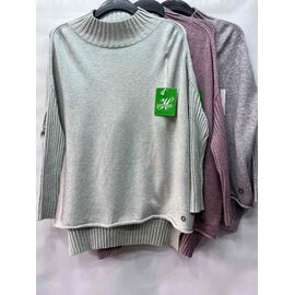 Фотография Свитер женский E743 d.grey р.50-52 "Emsweekis" недорого оптом от прямого поставщика