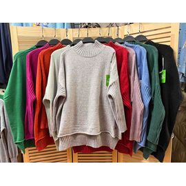 Фотография Свитер женский E808 l.green р.one size "Emsweekis" недорого оптом от прямого поставщика