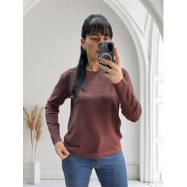 Фотография Свитер женский 25521 brown р.46-50 "PULSE" недорого оптом от прямого поставщика