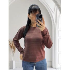 Фотография Свитер женский 25522 brown р.46-50 "PULSE" недорого оптом от прямого поставщика