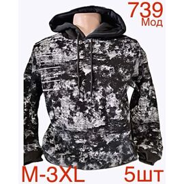 Худи чоловічий ND121-739 black р.M-3XL "EMRE" недорого оптом від прямого постачальника