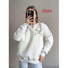 Фотография Свитер женский 2684 white р.46-52 "FSN" недорого оптом от прямого поставщика