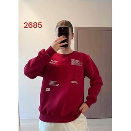Фотография Свитер женский 2685 wine р.46-52 "FSN" недорого оптом от прямого поставщика