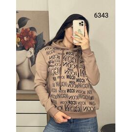 Фотография Худи женское 6343 d.beige р.42-50 "FSN" недорого оптом от прямого поставщика