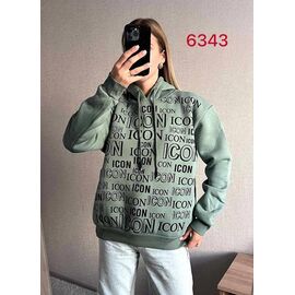 Фотография Худи женское 6343 mint р.42-50 "FSN" недорого оптом от прямого поставщика