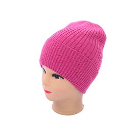 Шапка зимова жіноча FNW004-5 на флісі fuchsia р.56-60 "Angelica" недорого оптом від прямого постачальника