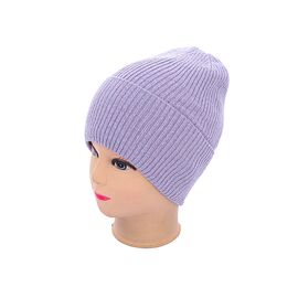 Шапка зимова жіноча FNW004-8 на флісі l.purple р.56-60 "Angelica" недорого оптом від прямого постачальника