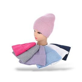 Шапка зимова жіноча FNW004-12 на флісі mix р.56-60 "Angelica" недорого оптом від прямого постачальника