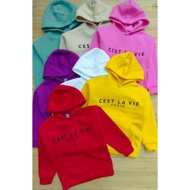 Худи дитячий на дівчинку ML2407 red р.9-13 "Meloria" недорого оптом від прямого постачальника