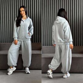 Костюм спортивний жіночий 9066 l.grey р.42-50 "LINDA" недорого оптом від прямого постачальника