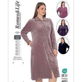 Халат жіночий 3813 purple р.50-58 "HOME STYLE" недорого оптом від прямого постачальника