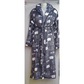 Фотография Халат женский тёплый RL662 grey р.XL-3XL "HOME STYLE" недорого оптом от прямого поставщика