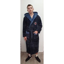 Фотография Халат мужской RL667 navy р.XL-3XL "HOME STYLE" недорого оптом от прямого поставщика