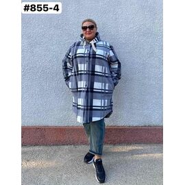 Сорочка тепла жіноча 855-4 grey р.50-60 "HOME STYLE" недорого оптом від прямого постачальника